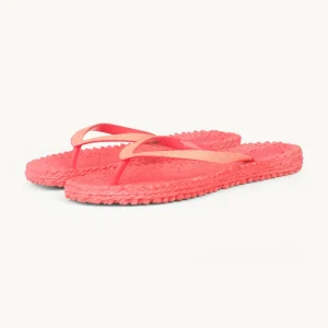 Flip Flops med Glitter - Indian Red