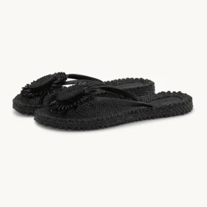 Flip-flops Blomst - Black