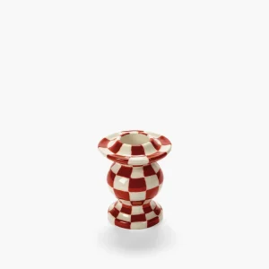 Candle holder n°2 red/white Les Objets Mouleversants