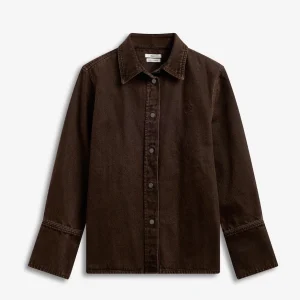 Rift Denim Overshirt, Cocoa Brown