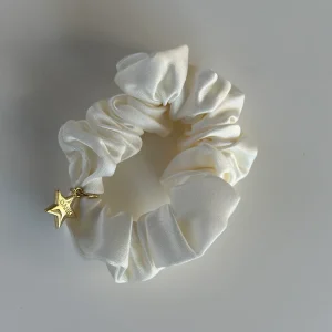 Satin Scrunchie, Off White